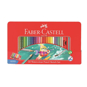 파버카스텔 수채색연필60색 틴케이스색연필