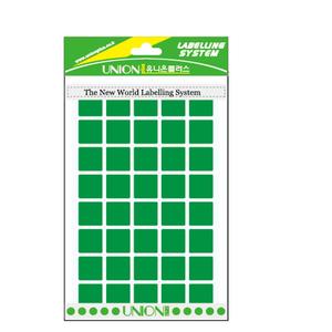 유니온 칼라분류용(녹색) 15x15 UL-327G/10봉