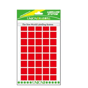 유니온 칼라분류용(적색) 15x15 UL-327R/10봉