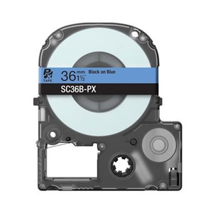 엡손 라벨테이프 SC36B-PX 36mmX9m 파랑 검정