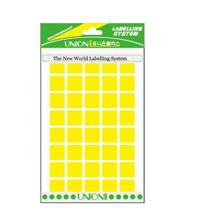 유니온 칼라분류용(황색) 15x15 UL-327Y/10봉